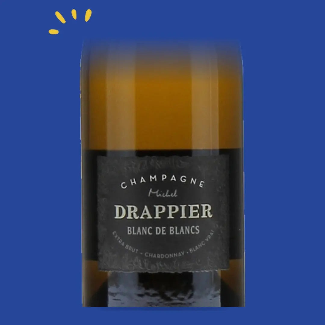 Étiquette du champagne Drappier Blanc de Blancs