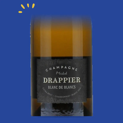 Étiquette du champagne Drappier Blanc de Blancs