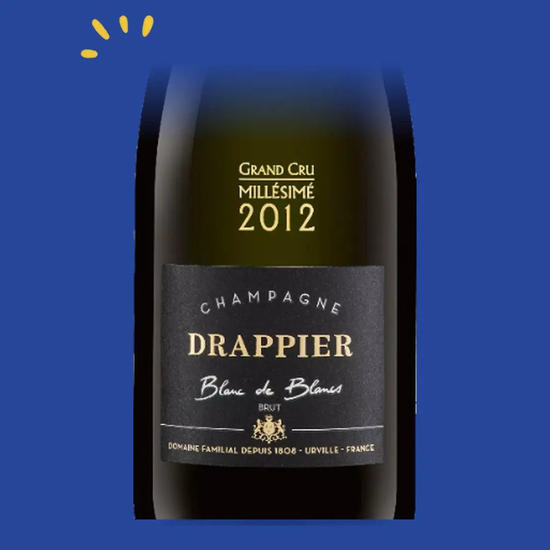 Étiquette du champagne Drappier Blanc de Blancs Grand Cru 2017