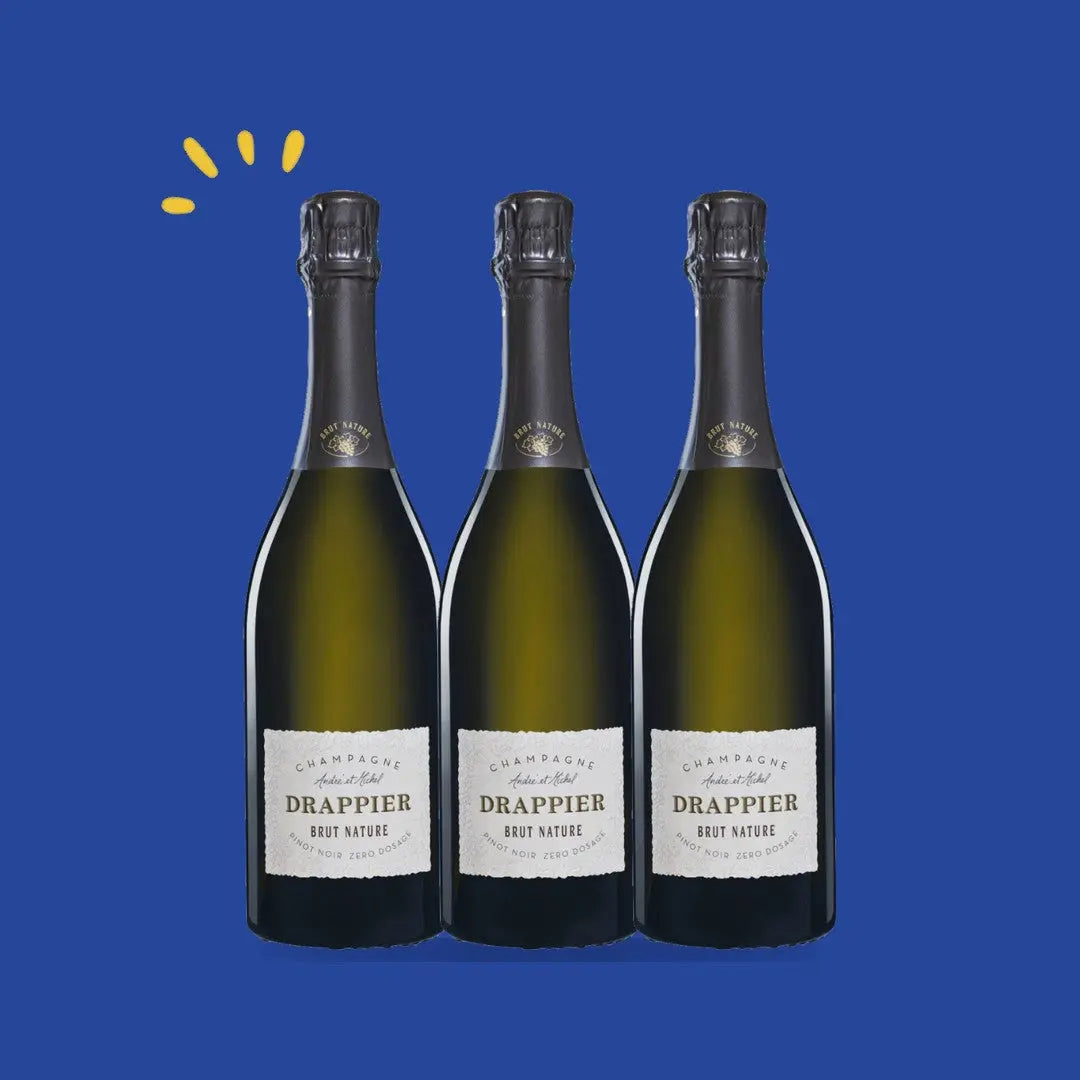 Lot de 3 bouteilles Drappier Brut Nature