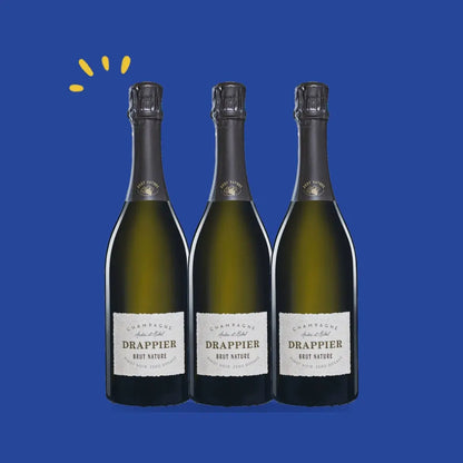 Lot de 3 bouteilles Drappier Brut Nature
