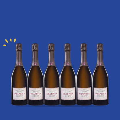 Carton de 6 bouteilles Drappier Brut Nature Rosé
