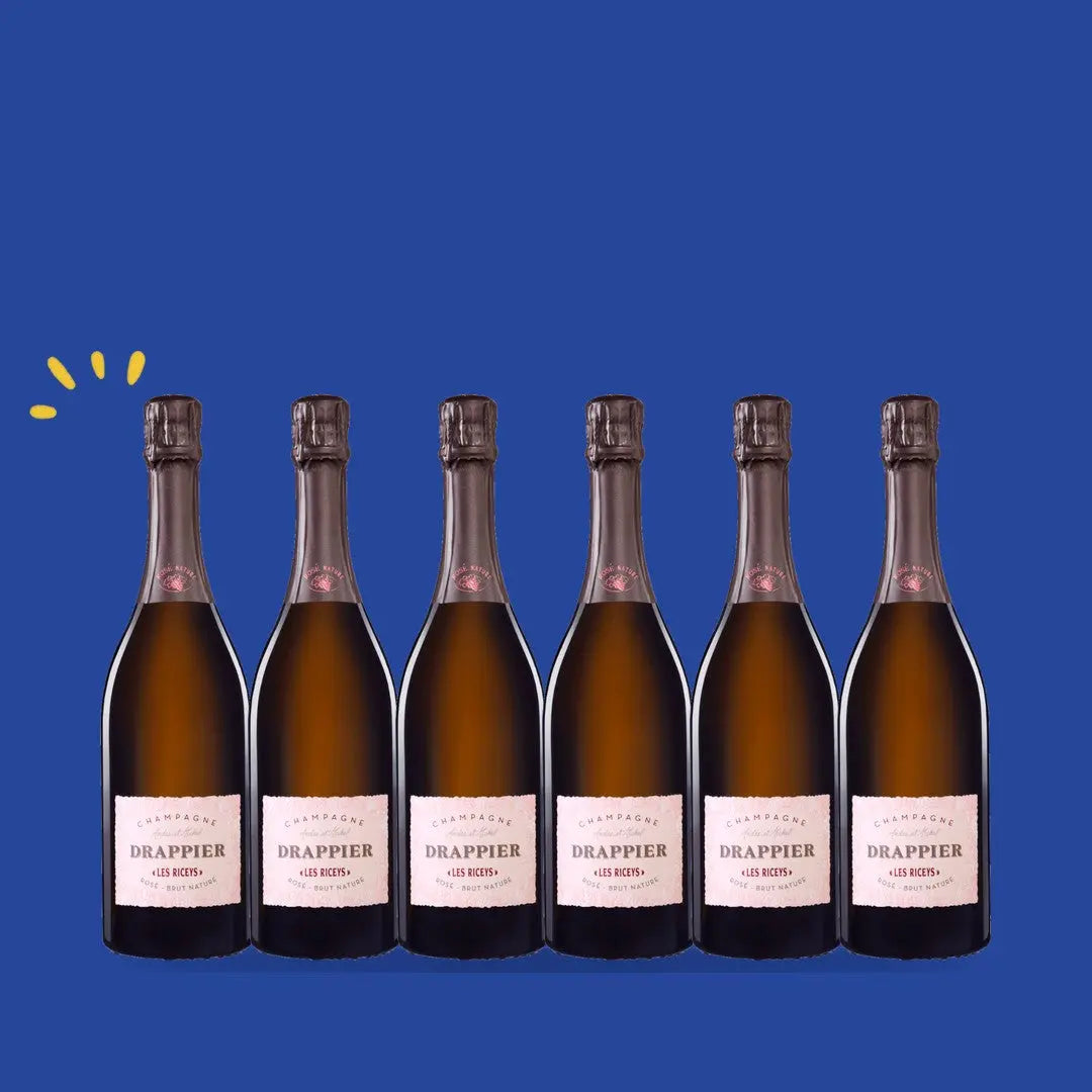 Carton de 6 bouteilles Drappier Brut Nature Rosé Les Riceys