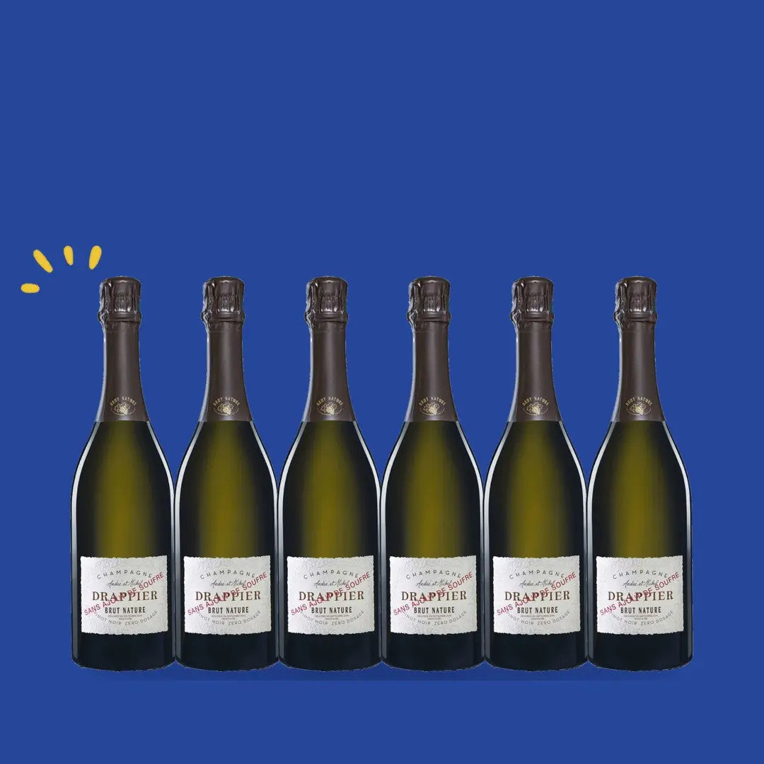 Carton de 6 bouteilles Drappier Brut Nature Sans Ajout de Soufre