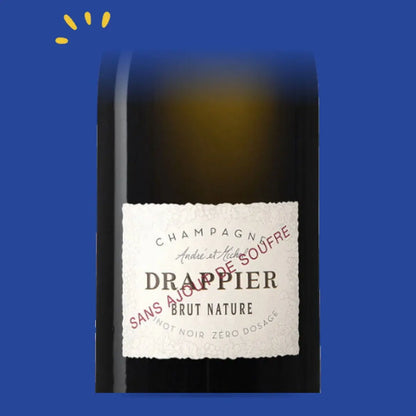 Étiquette du champagne Drappier Brut Nature Sans Ajout de Soufre Magnum