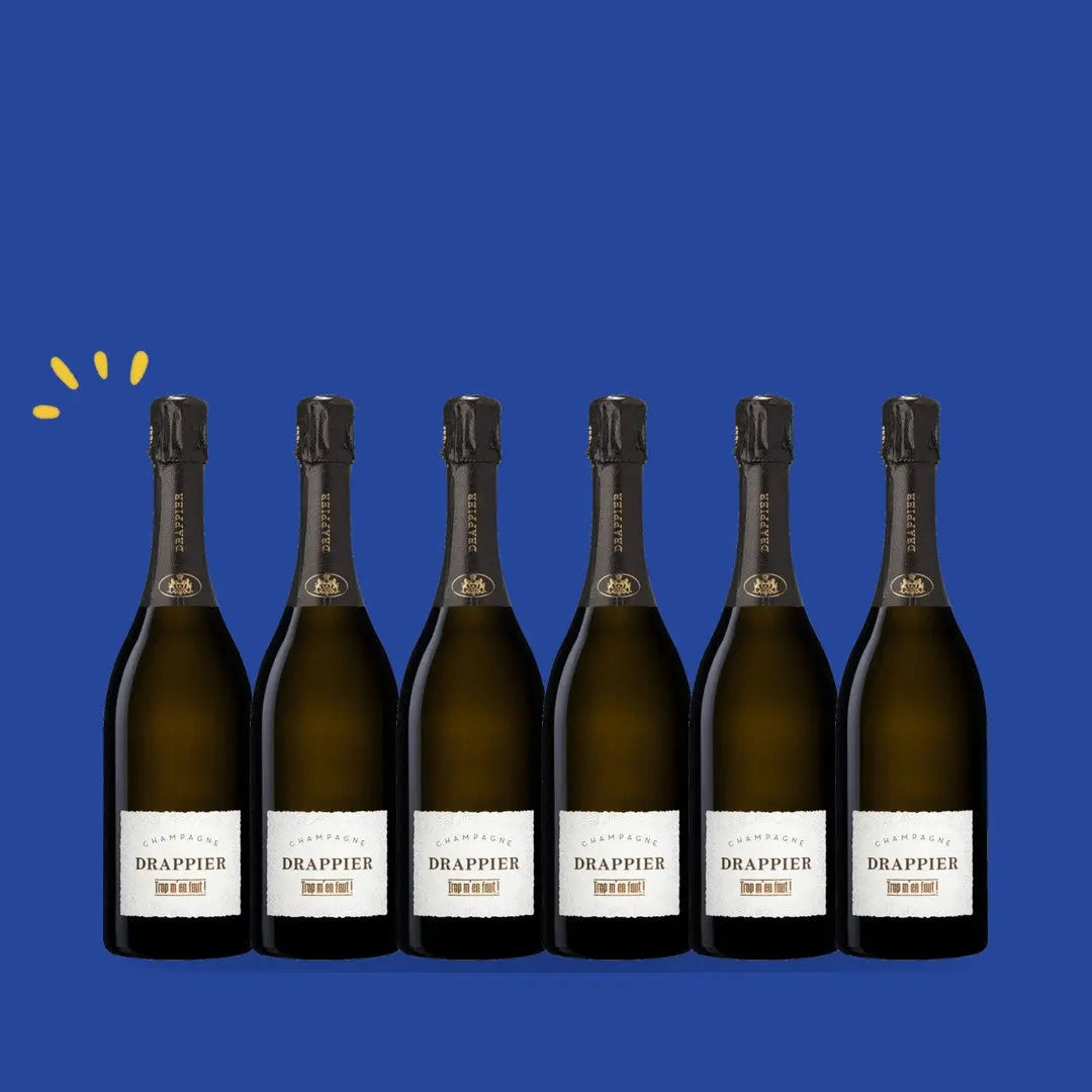 Carton de 6 bouteilles Drappier Brut Nature Trop m'en Faut ! Fromenteau