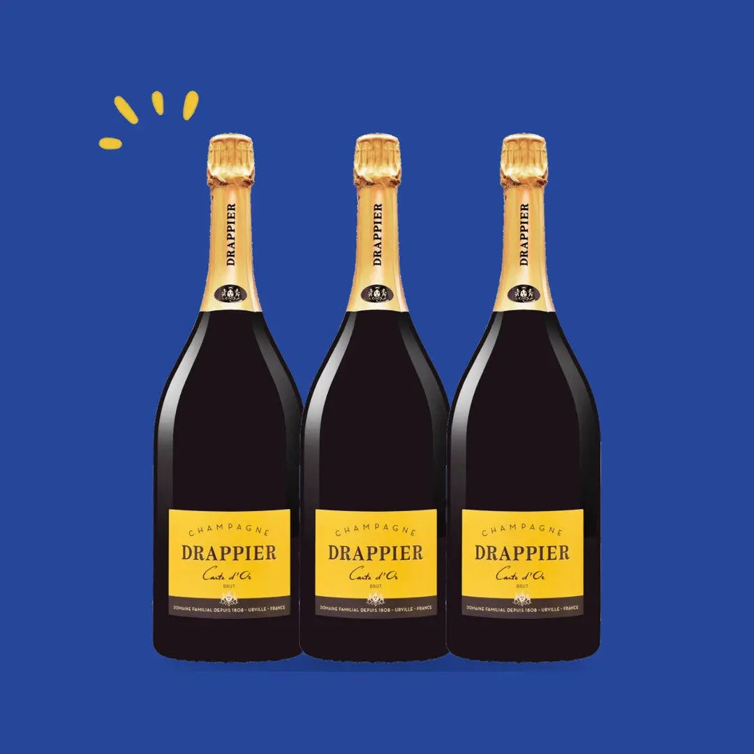 Lot de 3 bouteilles Drappier Carte d'Or Magnum