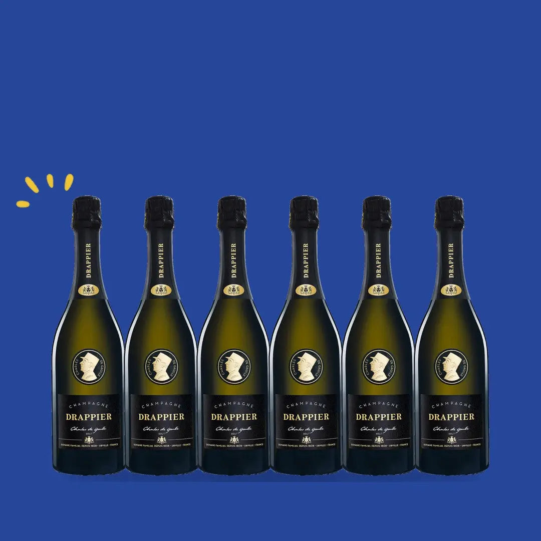 Carton de 6 bouteilles Drappier Charles de Gaulle Brut