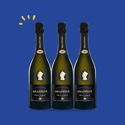 Lot de 3 bouteilles Drappier Charles de Gaulle Brut