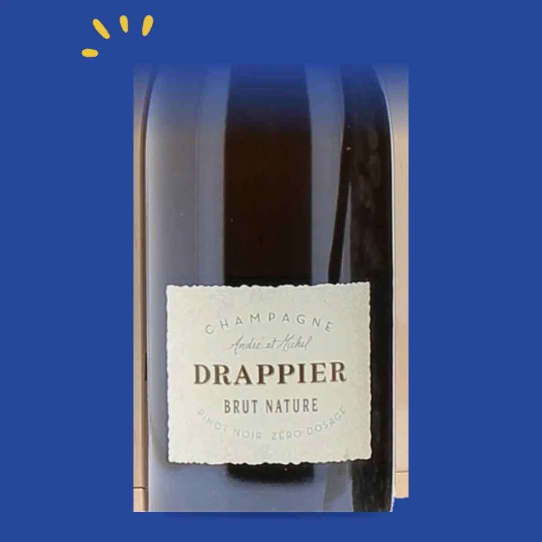 Étiquette du champagne Drappier Coffret Brut Nature Immersion