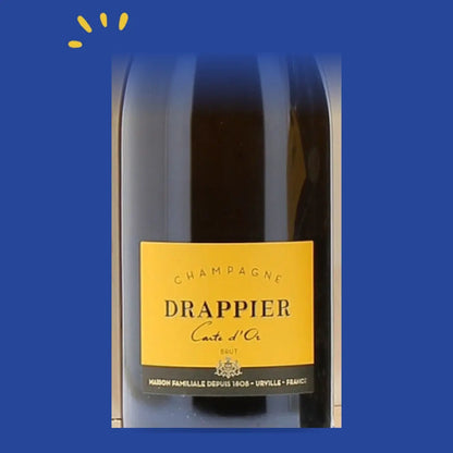 Étiquette du champagne Drappier Coffret Carte d'Or Immersion
