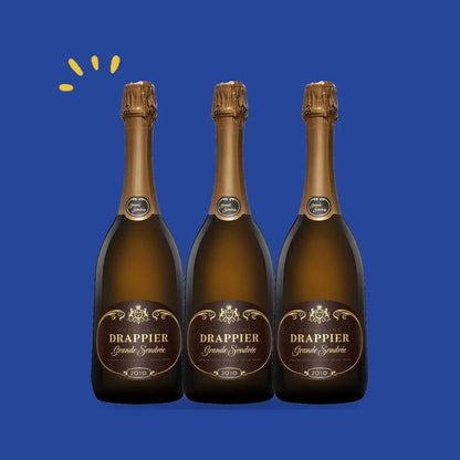 Lot de 3 bouteilles Drappier Grande Sendrée 2010 Magnum