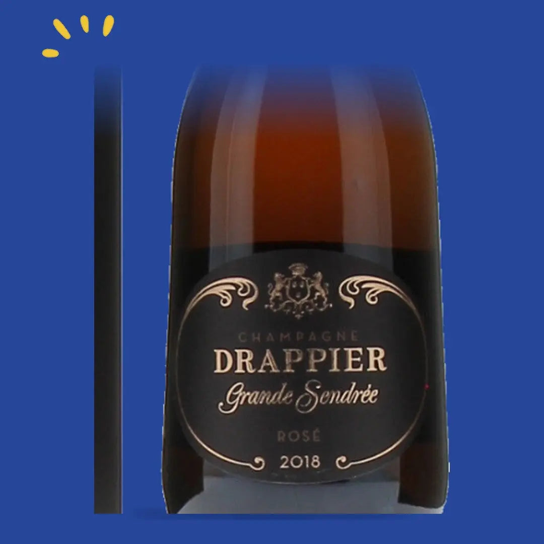 Étiquette du champagne Drappier Grande Sendrée Rosé 2018