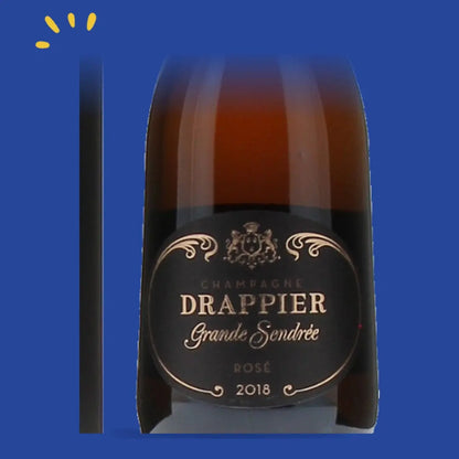 Étiquette du champagne Drappier Grande Sendrée Rosé 2018