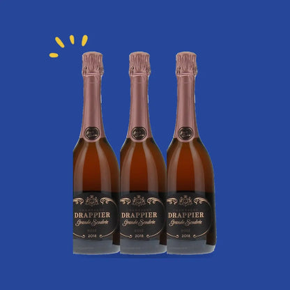 Lot de 3 bouteilles Drappier Grande Sendrée Rosé 2018