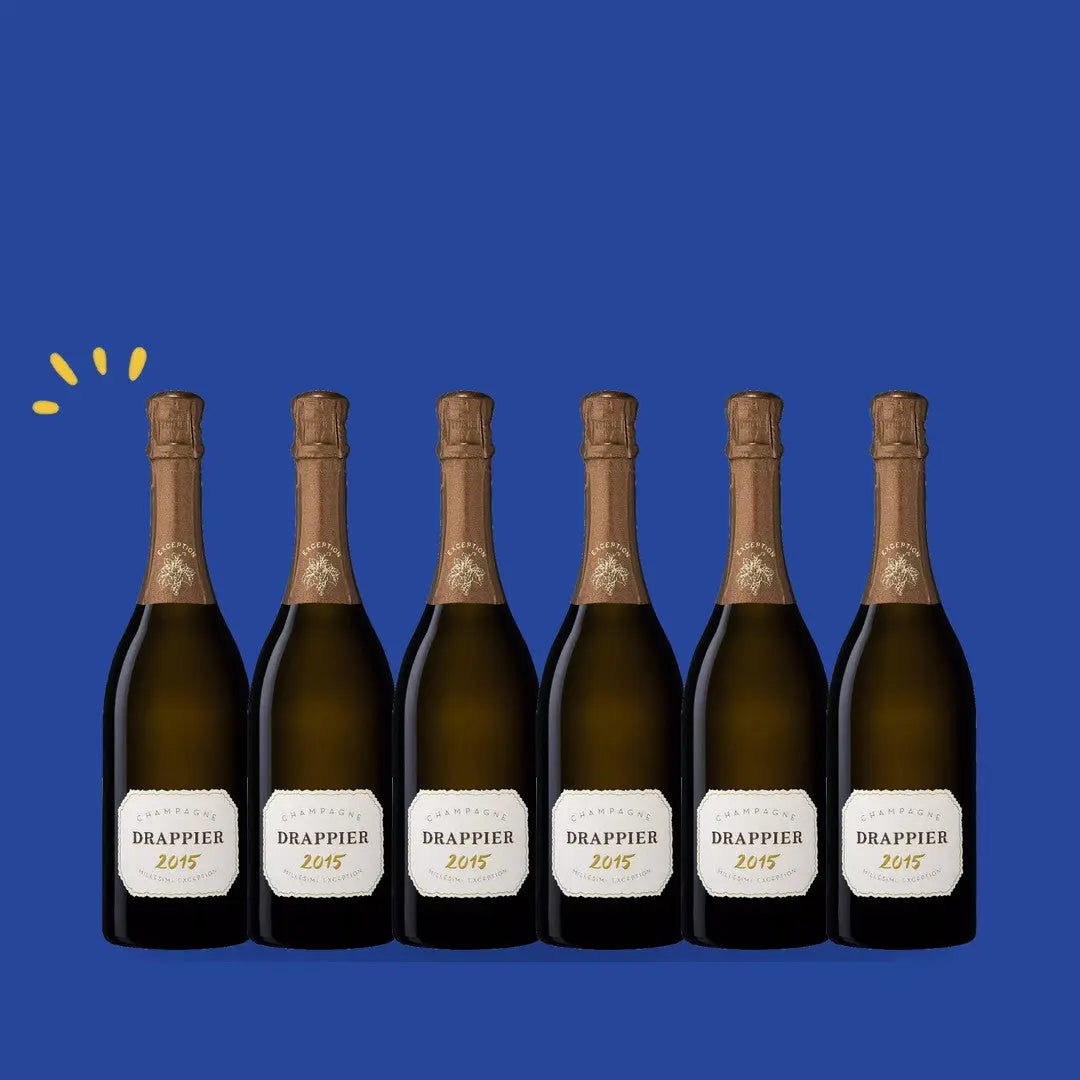 Carton de 6 bouteilles Drappier Millésime Exception 2015 Magnum