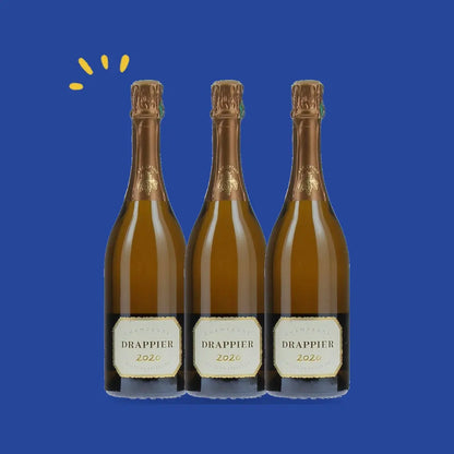 Lot de 3 bouteilles Drappier Millésime Exception 2020