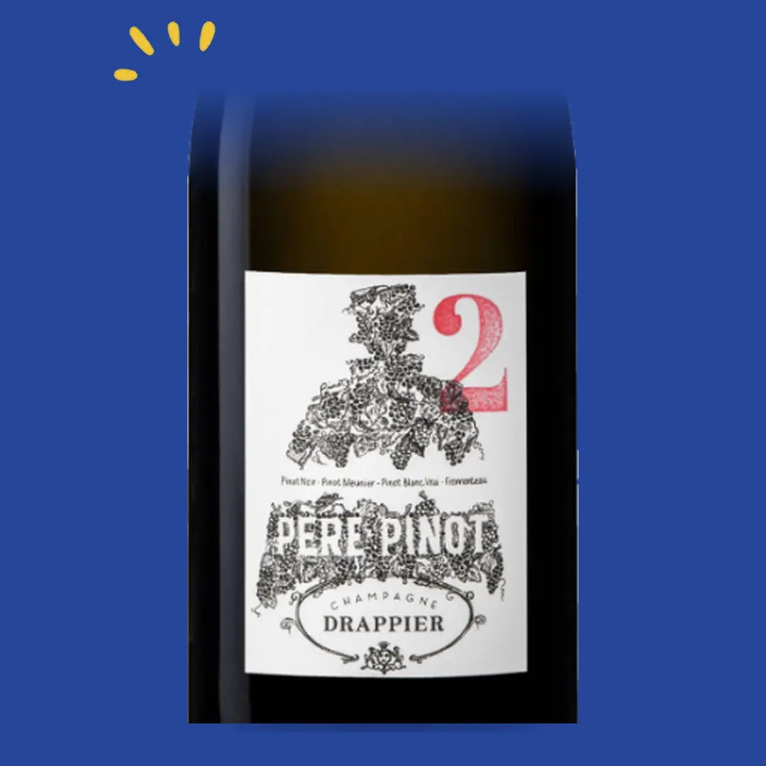 Étiquette du champagne Drappier Père Pinot 2