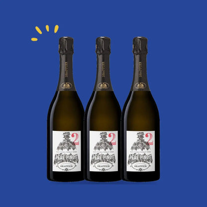 Lot de 3 bouteilles Drappier Père Pinot 2