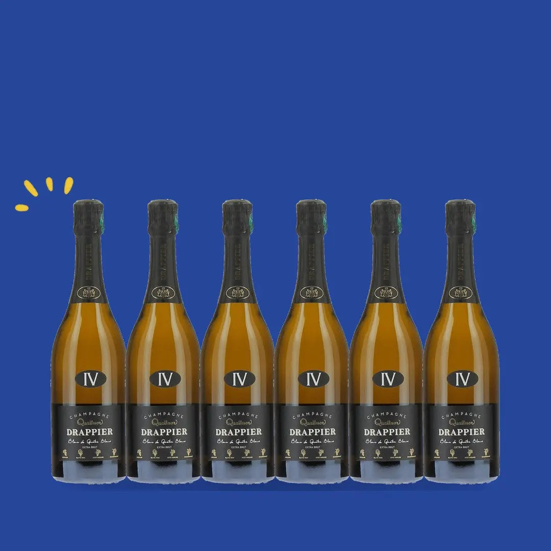 Carton de 6 bouteilles Drappier Quattuor, Blanc de Quatre Blancs