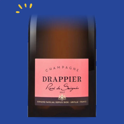 Étiquette du champagne Drappier Rosé de Saignée Magnum