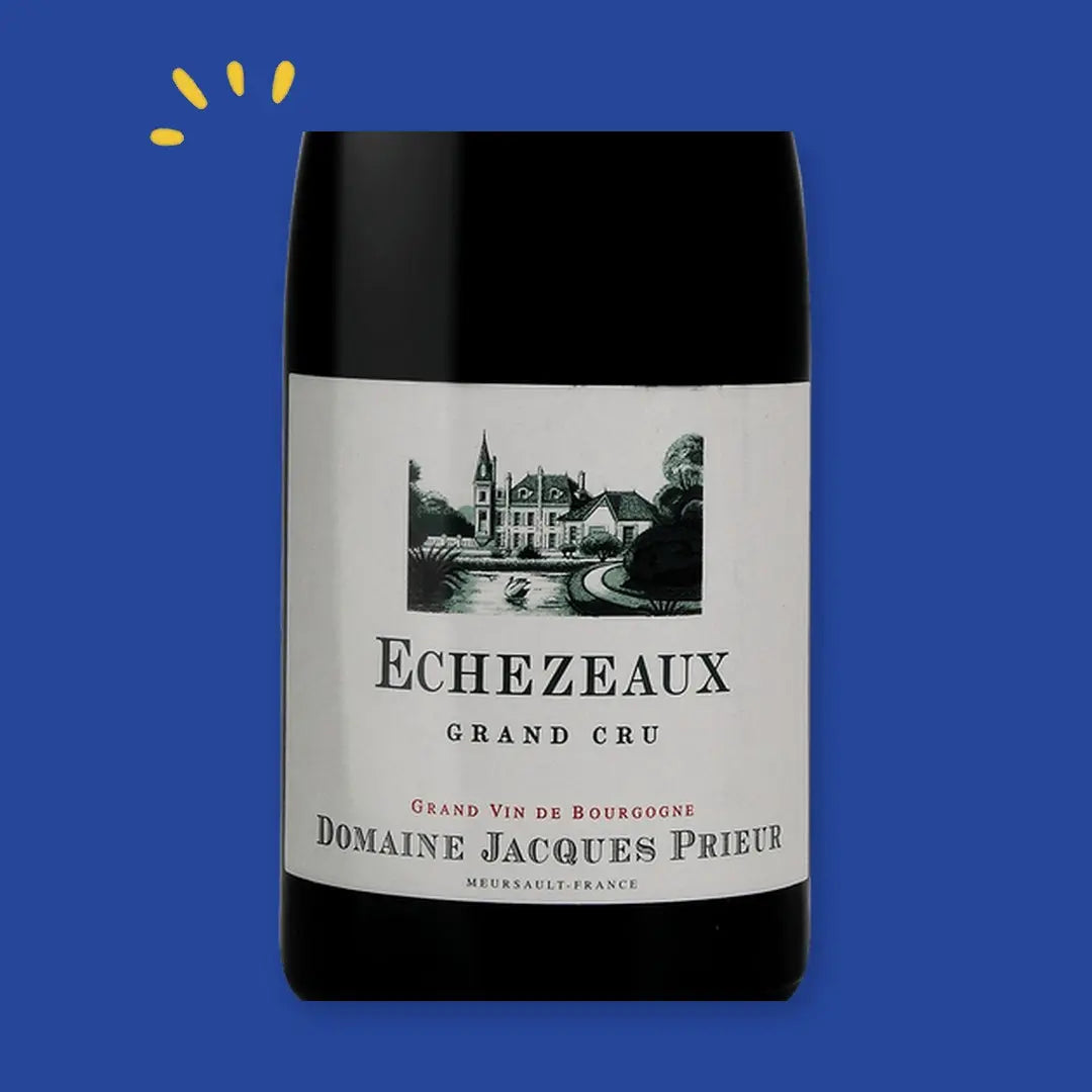 Étiquette Échezeaux Grand Cru, Domaine Jacques Prieur, Grand Vin de Bourgogne