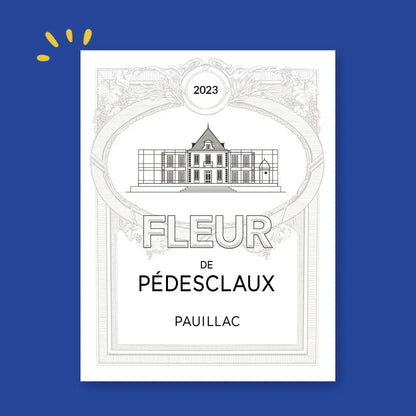 Étiquette Fleur de Pédesclaux, Pauillac, second vin du Château Pédesclaux