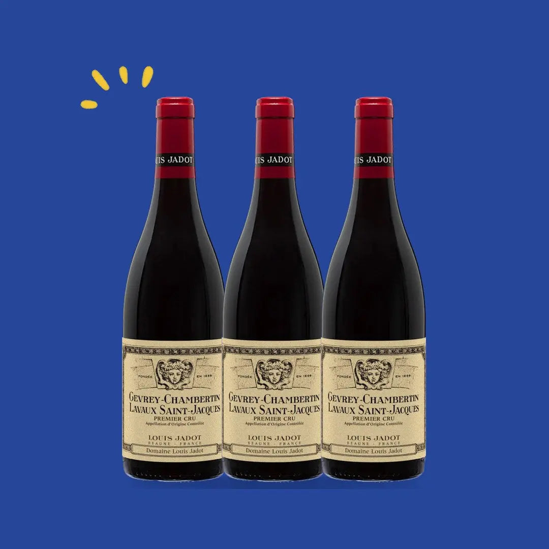 Lot de 3 bouteilles Gevrey-Chambertin 1er Cru Lavaux Saint-Jacques, Domaine Louis Jadot