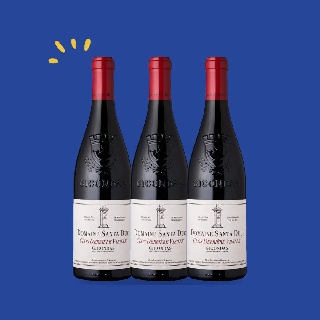 Lot de 3 bouteilles Gigondas Clos Derrière Vieille 2021 Magnum, Santa Duc