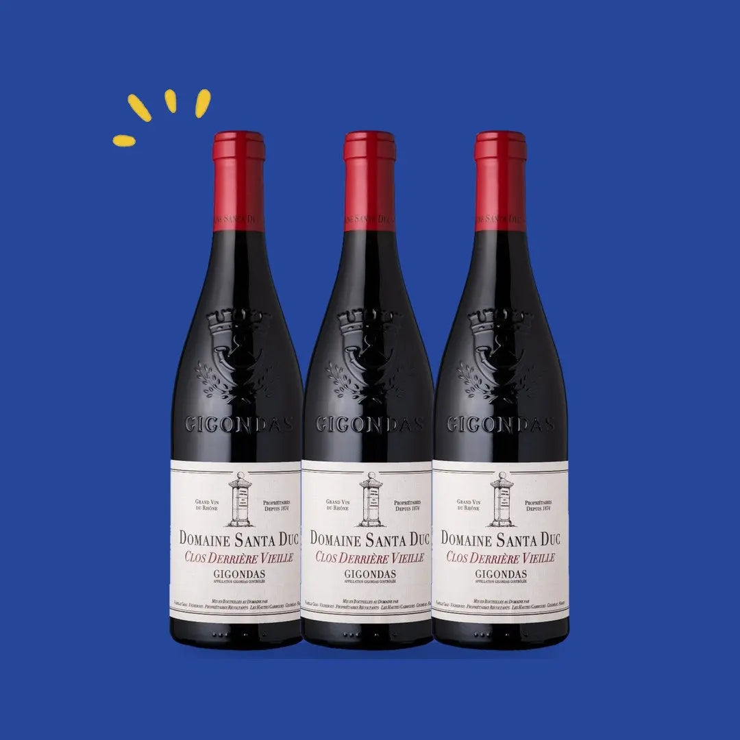 Lot de 3 bouteilles Gigondas Clos Derrière Vieille 2021, Santa Duc