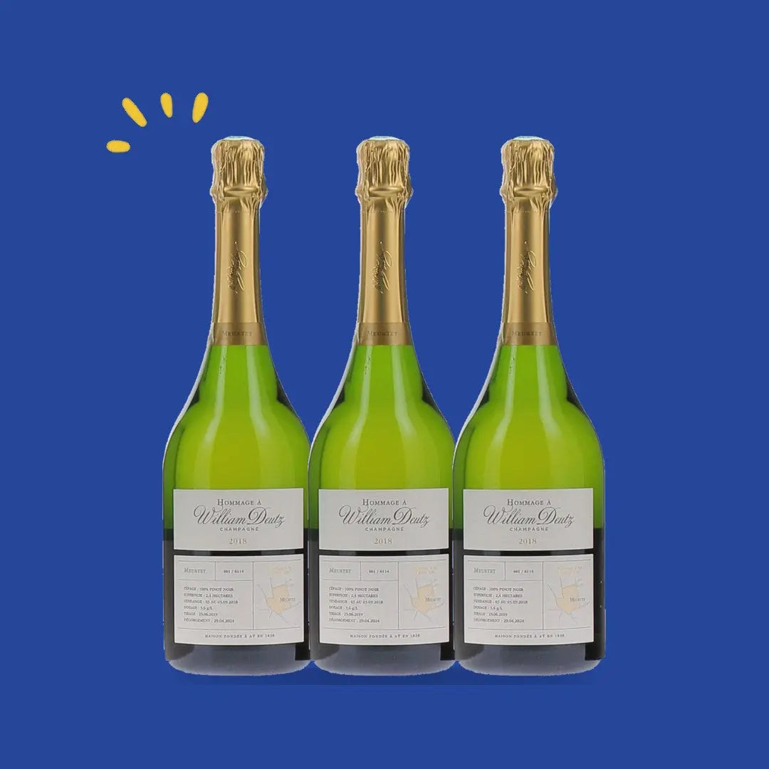 Lot de 3 bouteilles Hommage à William Deutz Meurtet 2019