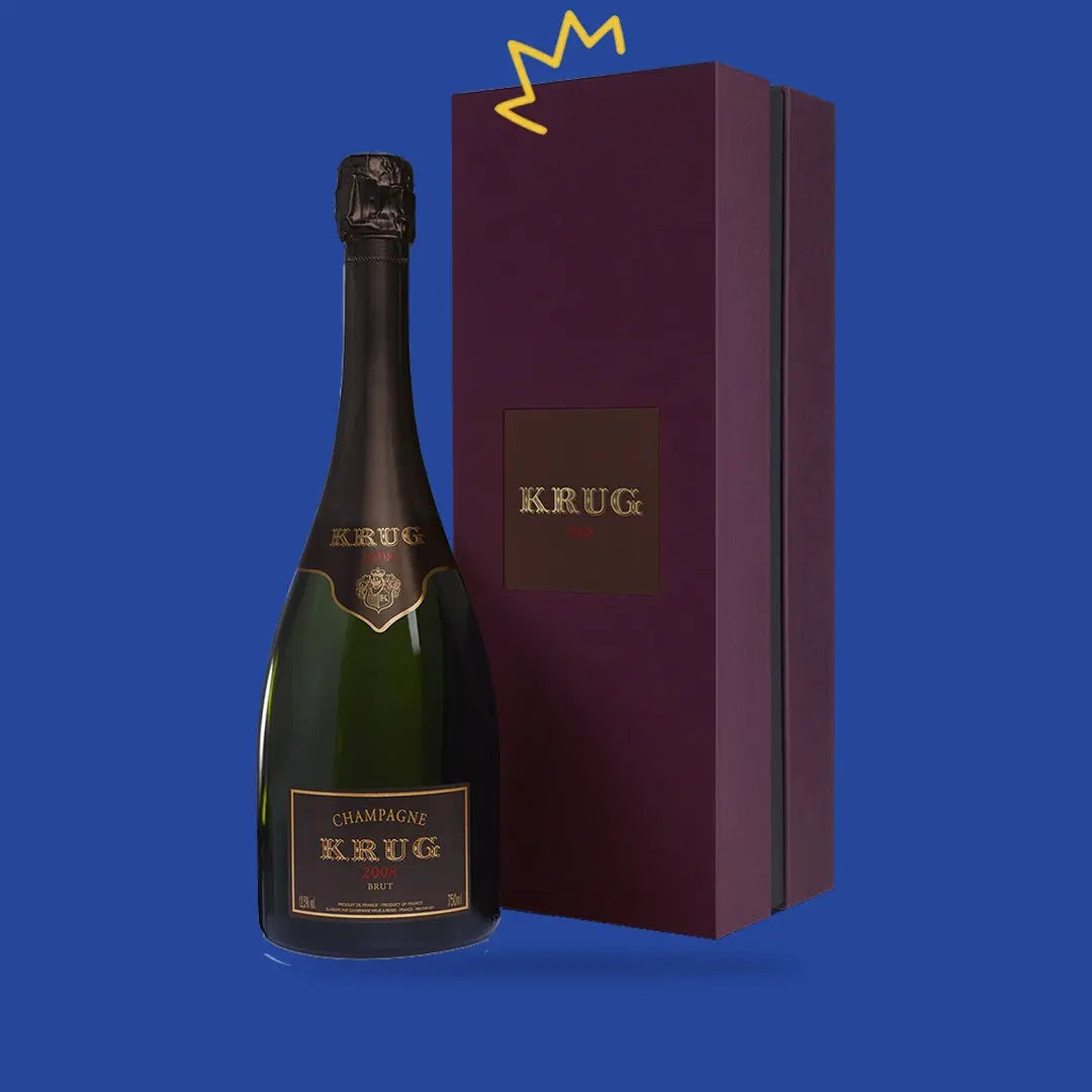Krug 2008 avec son coffret bordeaux