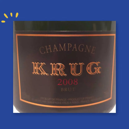 Étiquette Champagne Krug 2008 Brut
