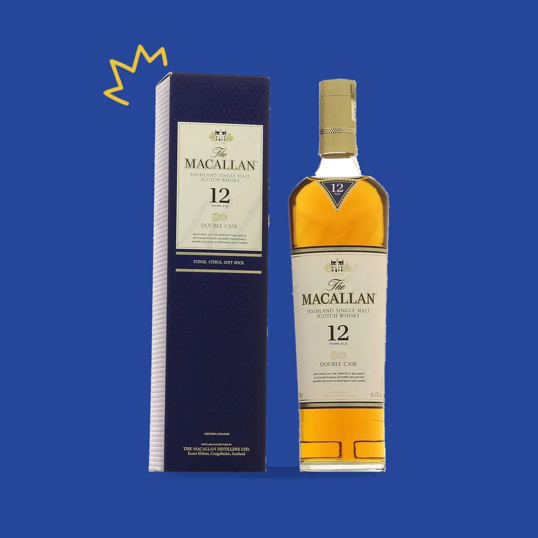 The Macallan Double Cask 12 ans, bouteille et étui