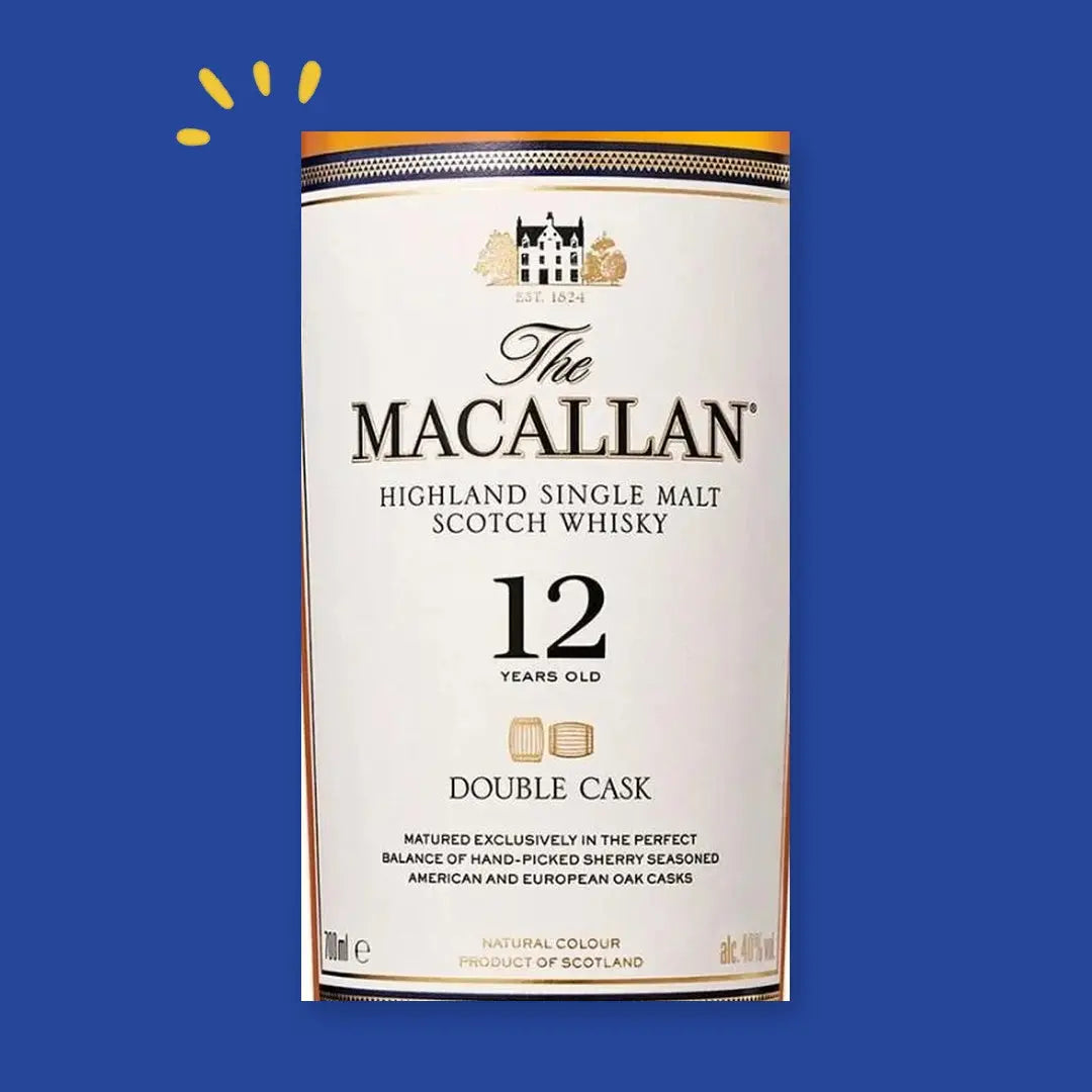 The Macallan Double Cask 12 ans, étiquette