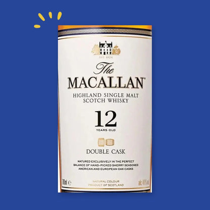The Macallan Double Cask 12 ans, étiquette