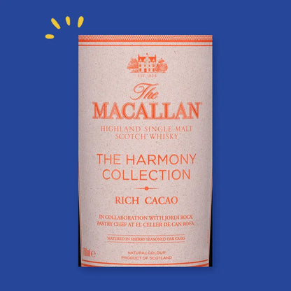 The Macallan Rich Cacao, étiquette