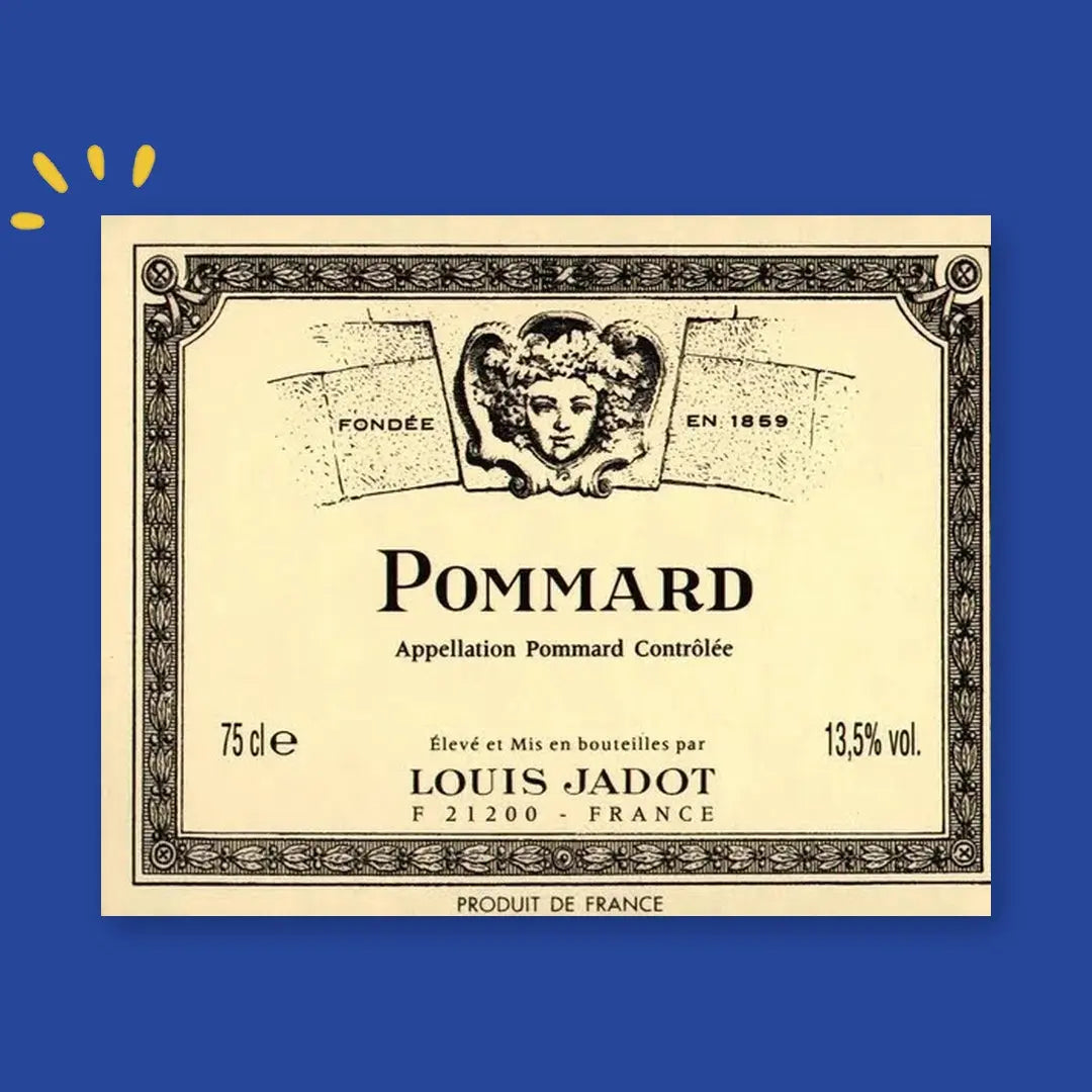 Étiquette Pommard, Louis Jadot, Appellation Pommard Contrôlée