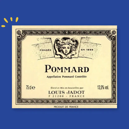 Étiquette Pommard, Louis Jadot, Appellation Pommard Contrôlée