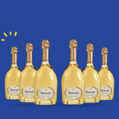 Carton de 6 bouteilles de champagne Ruinart Blanc de Blancs