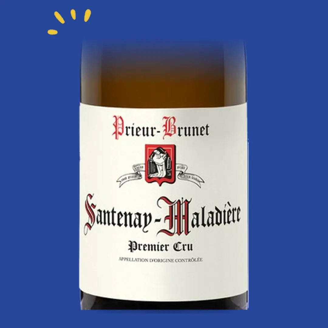 Étiquette Santenay blanc 1er Cru Maladière 2022, Domaine Prieur-Brunet
