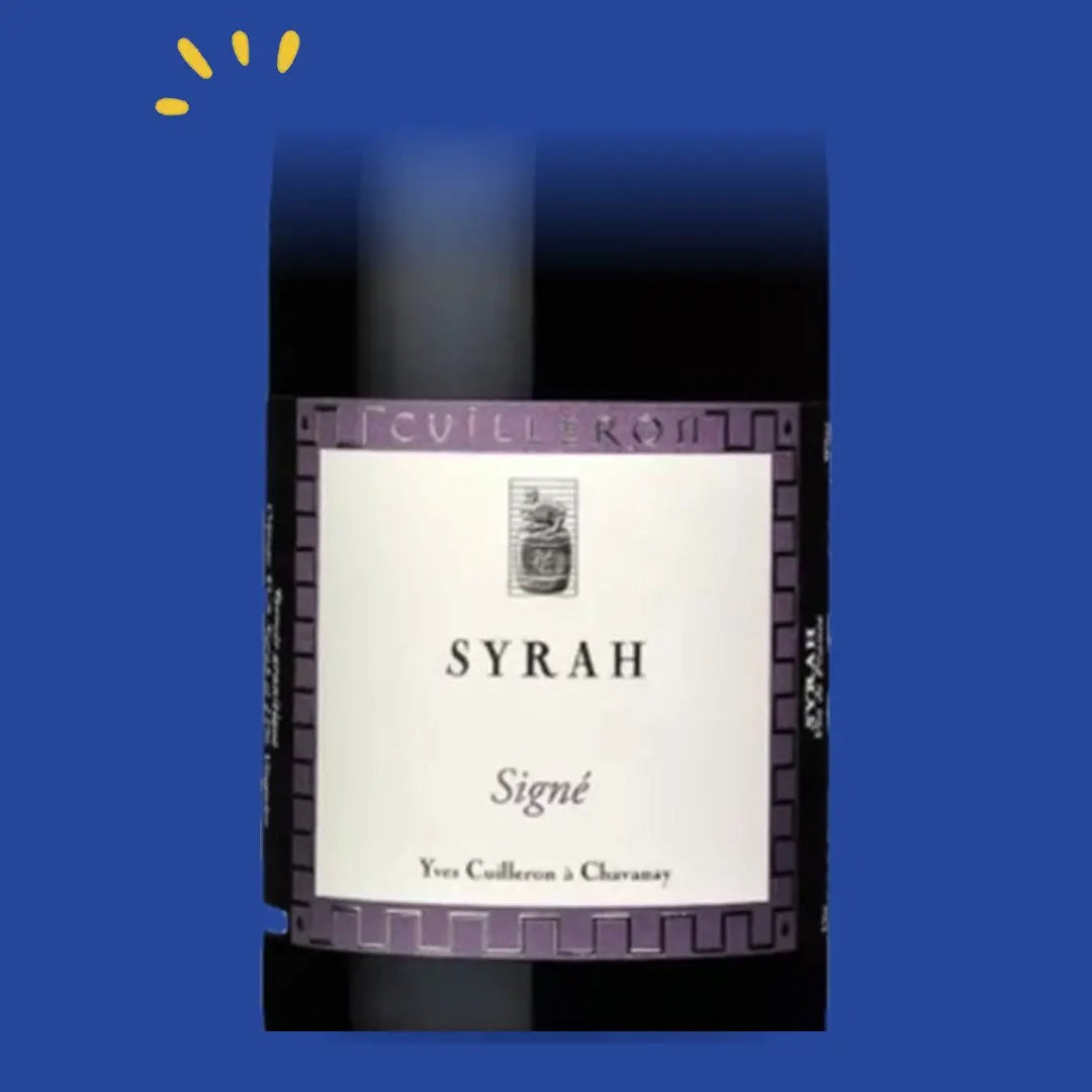 Étiquette Syrah Signé 2021, Yves Cuilleron