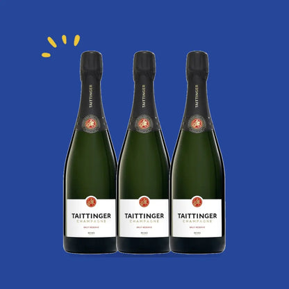 Taittinger Brut Réserve Magnum, lot de 3 bouteilles