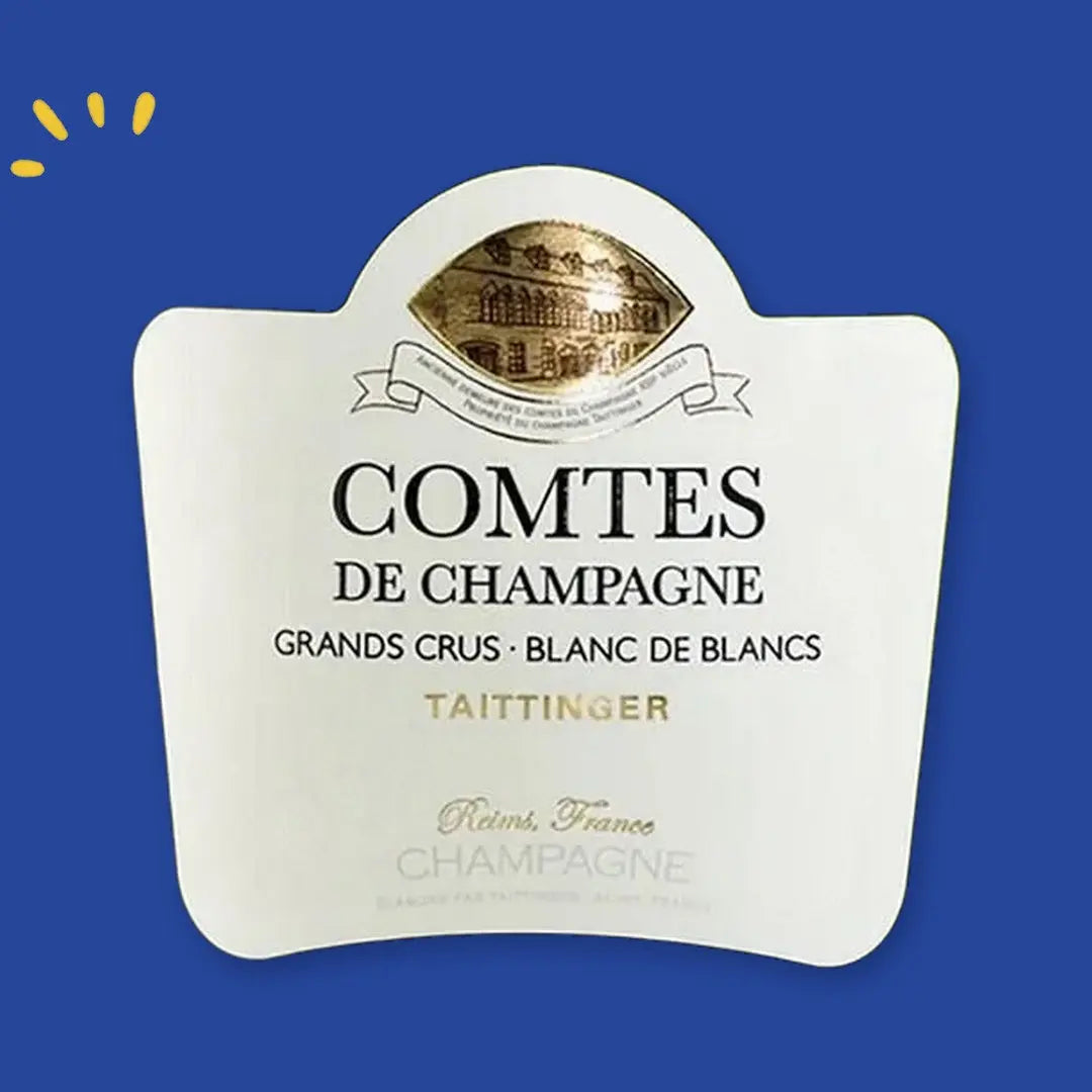 Taittinger Comtes de Champagne Grands Crus Blanc de Blancs, étiquette