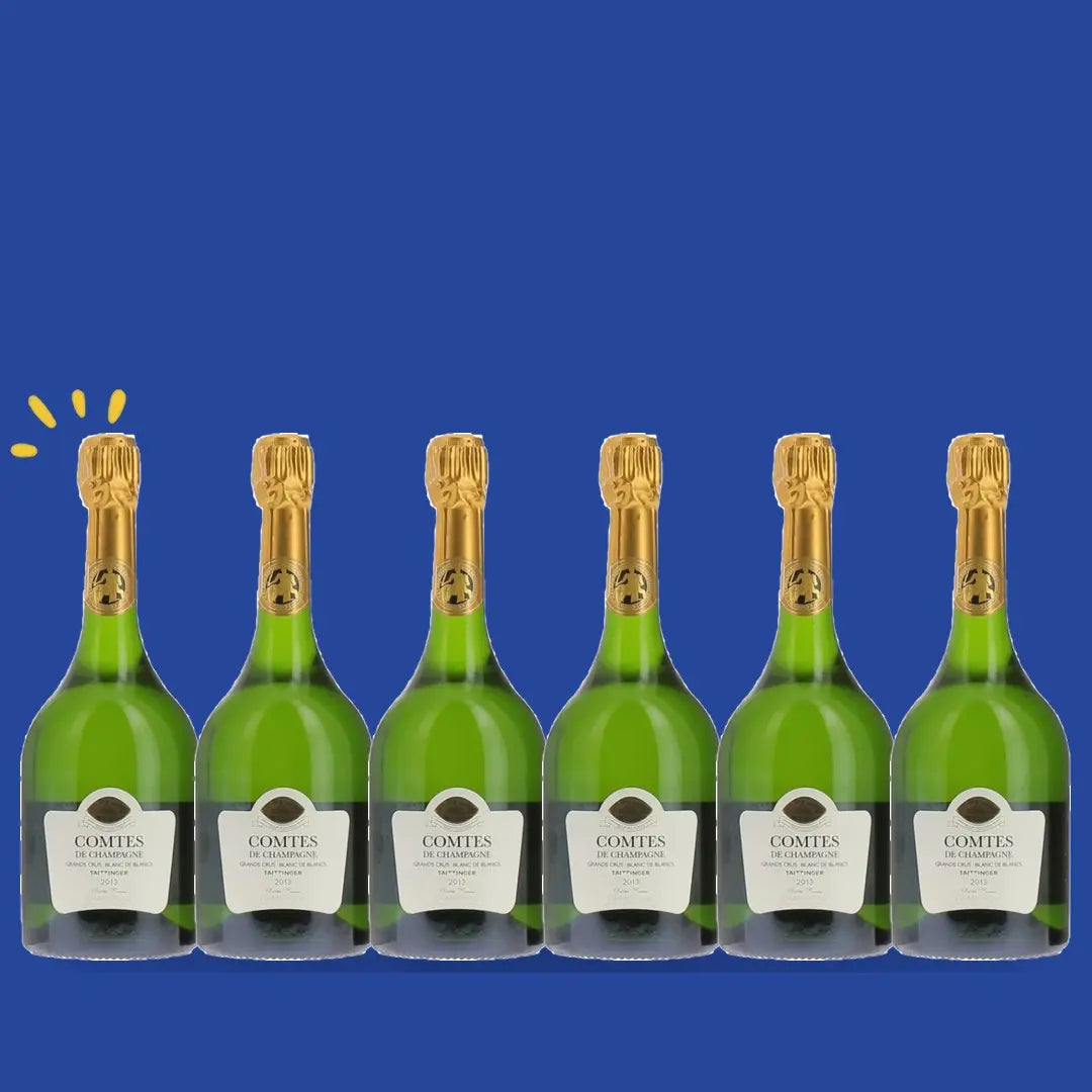 Taittinger Comtes de Champagne Grand Cru Blanc de Blancs 2015 en coffret, carton de 6 bouteilles