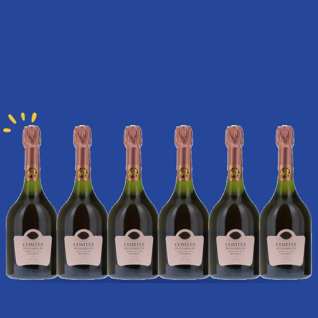 Taittinger Comtes de Champagne Grand Cru Rosé 2013 en coffret, carton de 6 bouteilles