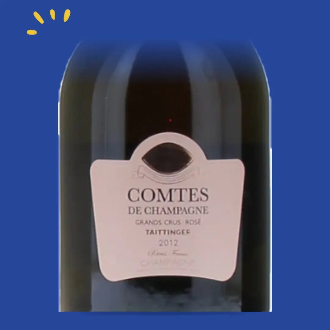 Taittinger Comtes de Champagne Grand Cru Rosé 2013 en coffret, zoom sur l'étiquette