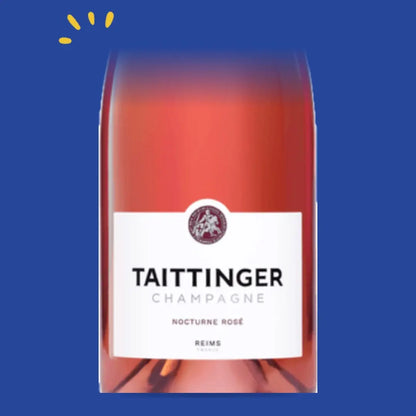 Taittinger Nocturne Sec Rosé, zoom sur l'étiquette