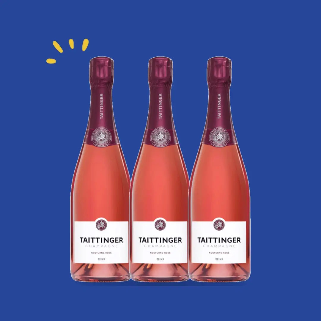 Taittinger Nocturne Sec Rosé, lot de 3 bouteilles