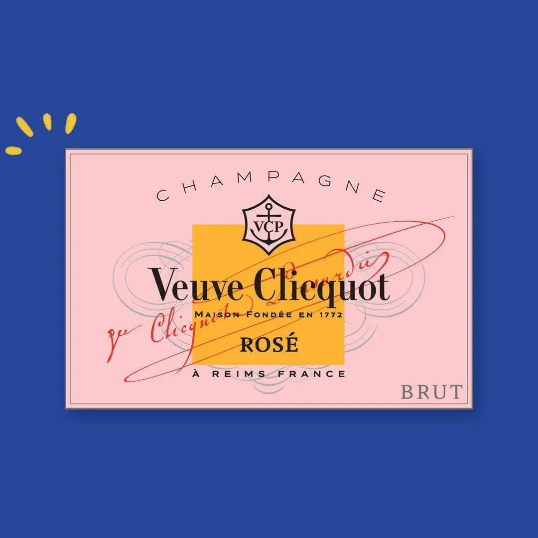 Veuve Clicquot Rosé, étiquette